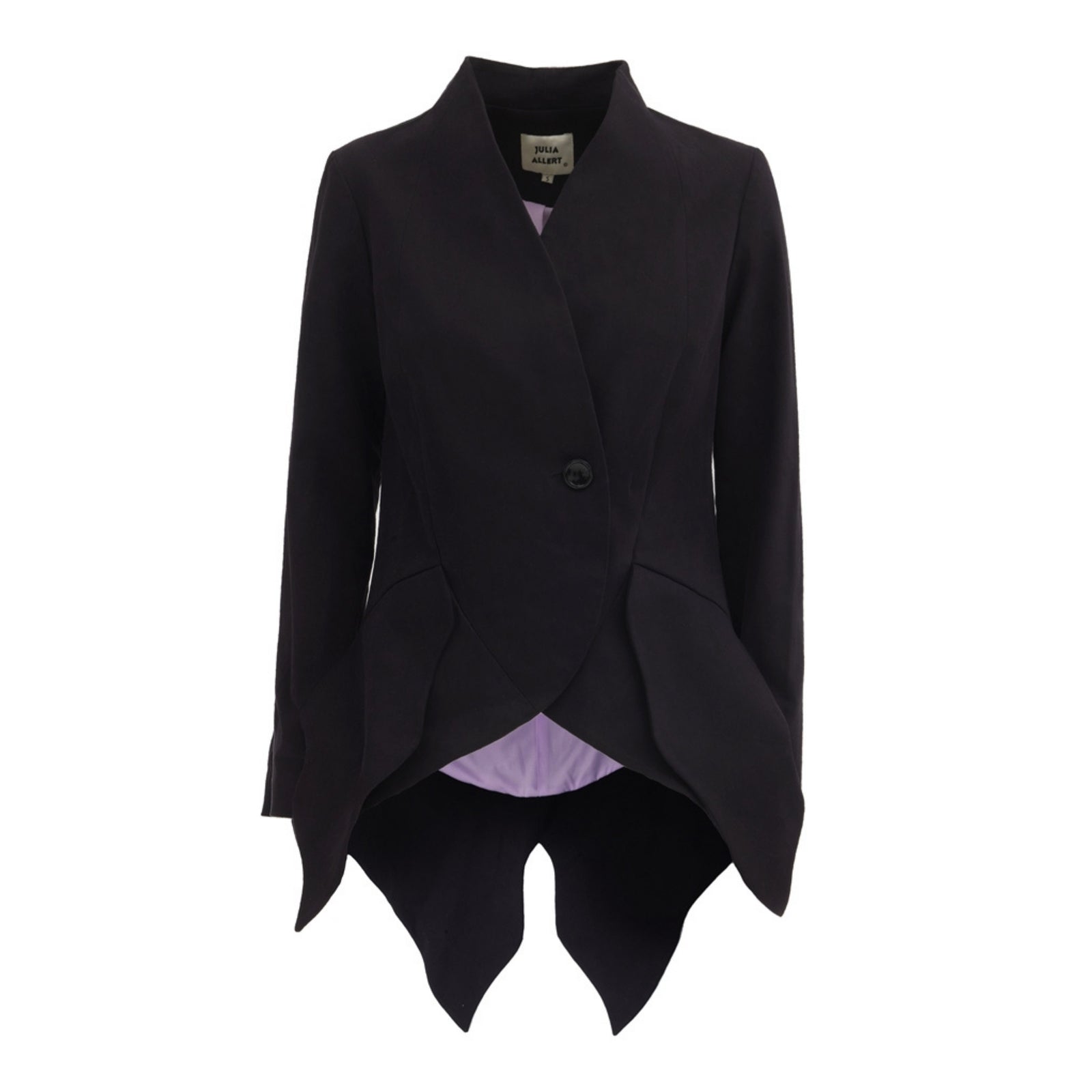 JULIA ALLERT - Blazer With Curved Hem | Black, buy at DOORS NYC