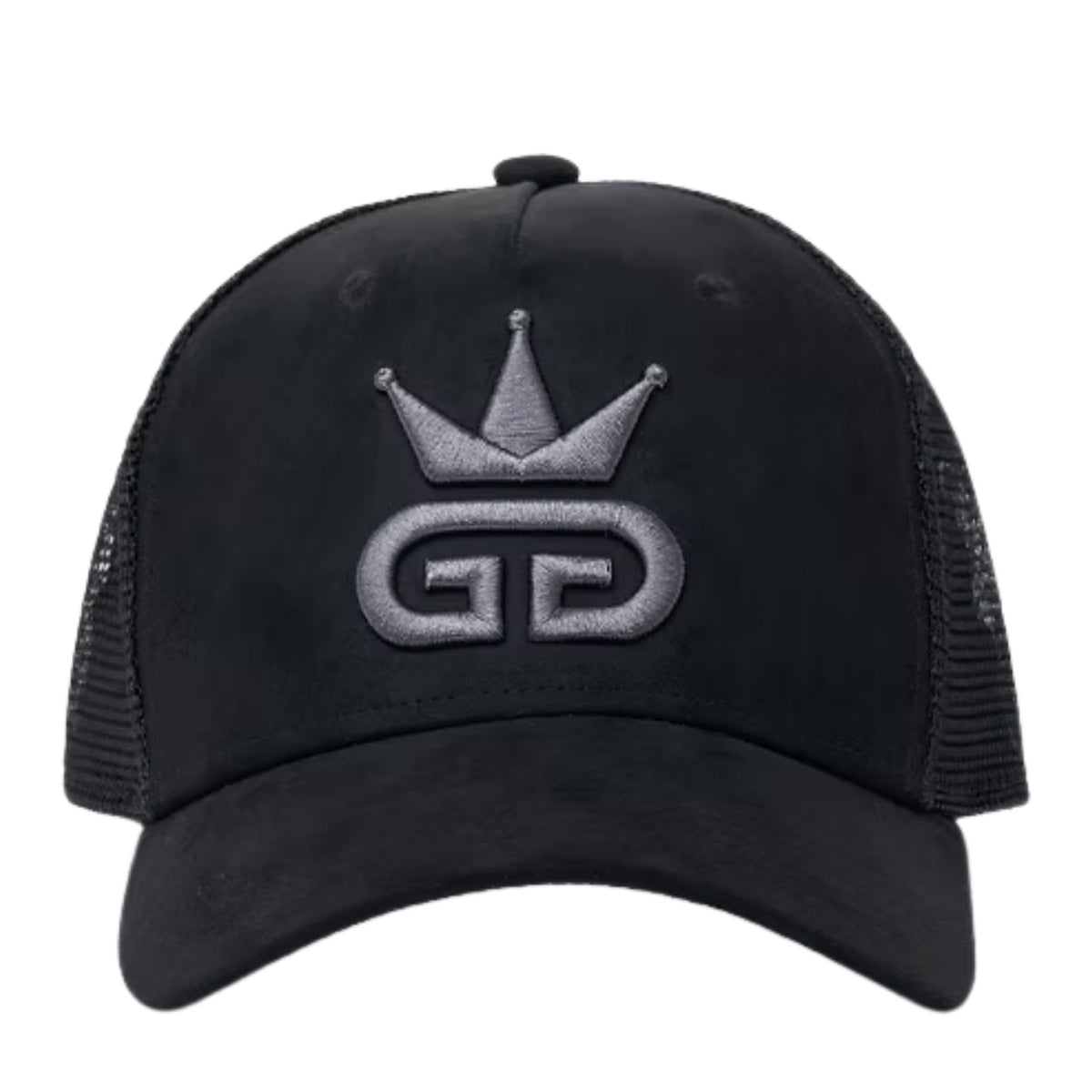 Black Suede Mesh Hat