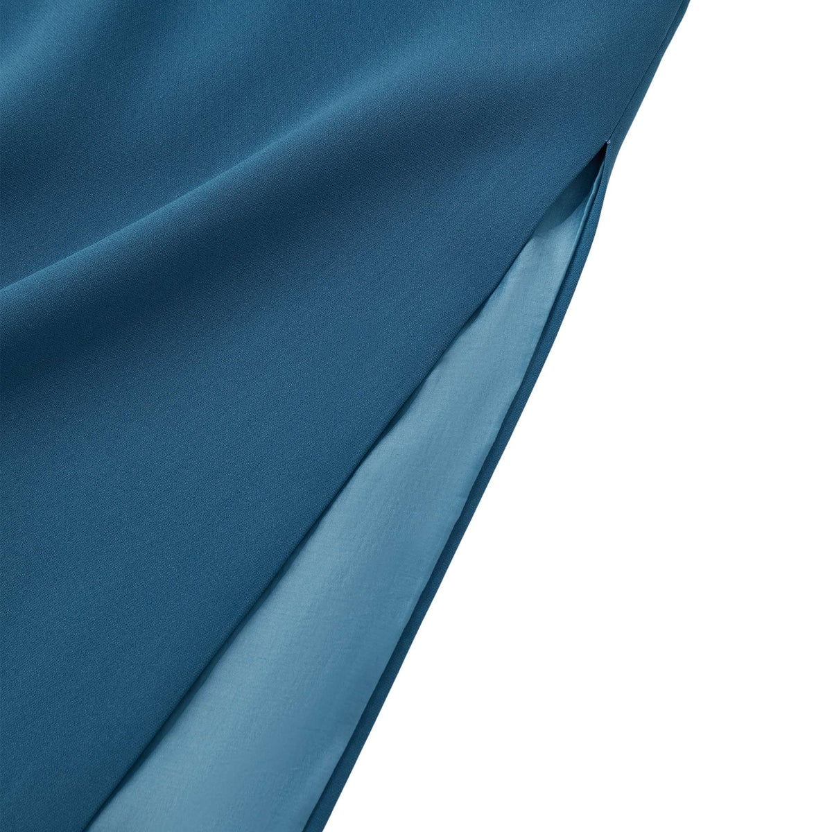 Blue Twin Butterfly Sleeveless Qipao