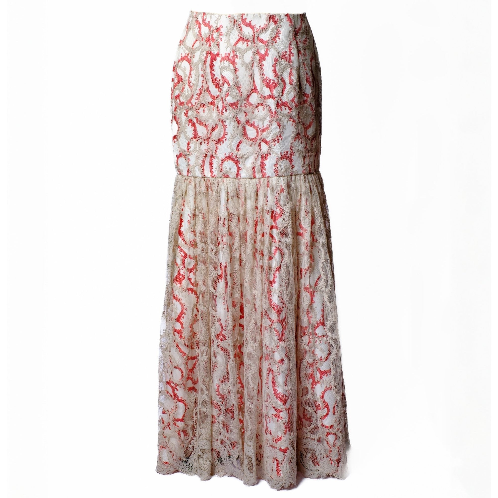 OTKUTYR - High-Waist Lace Skirt with Flared Hem, buy at DOORS NYC