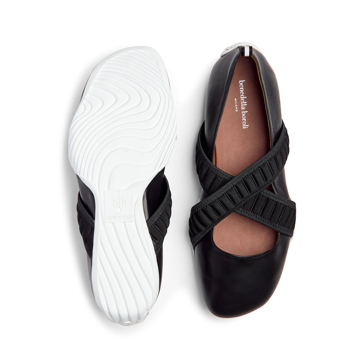 BENEDETTA BOROLI - Sneakerina Bianca Black, buy at DOORS NYC
