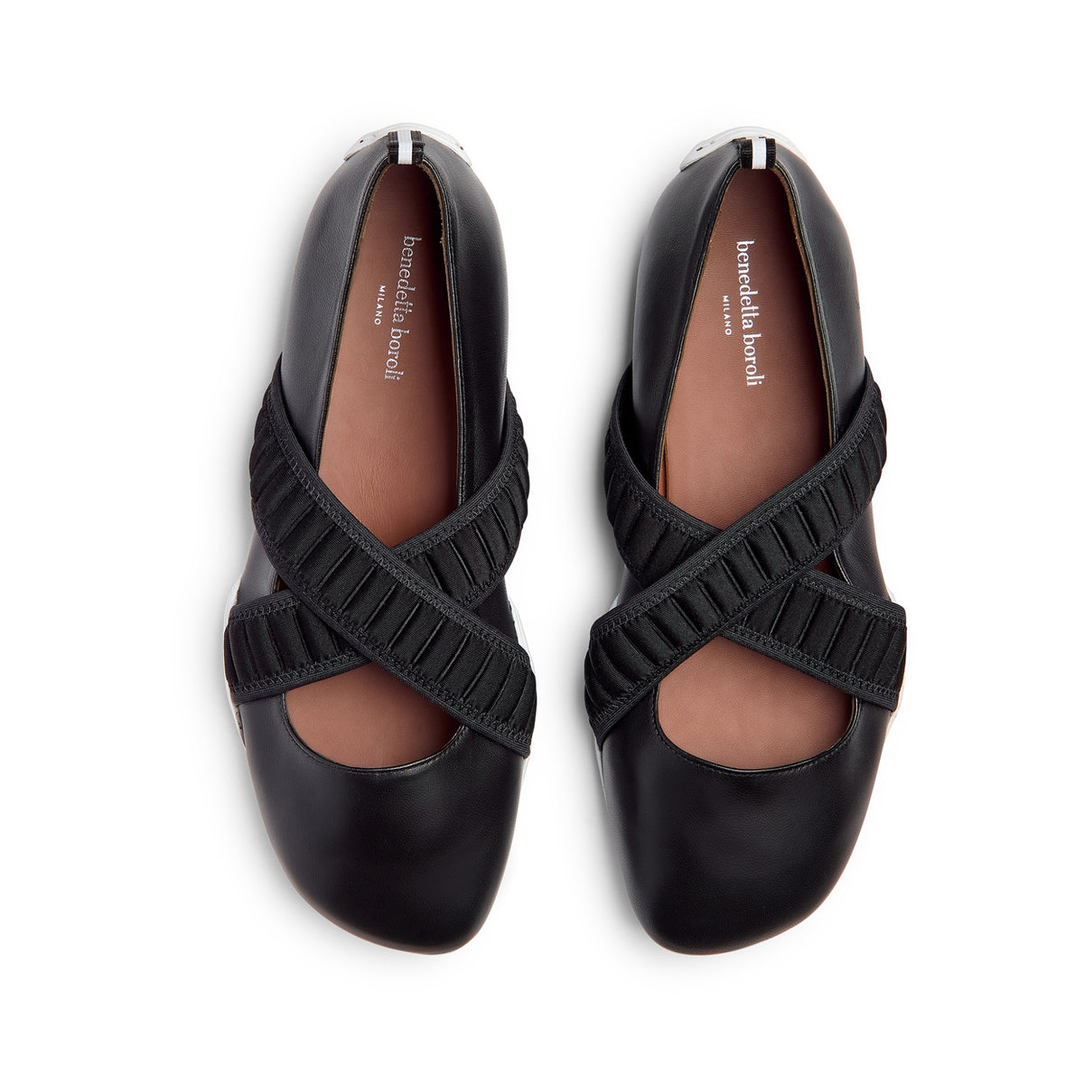 BENEDETTA BOROLI - Sneakerina Bianca Black, buy at DOORS NYC