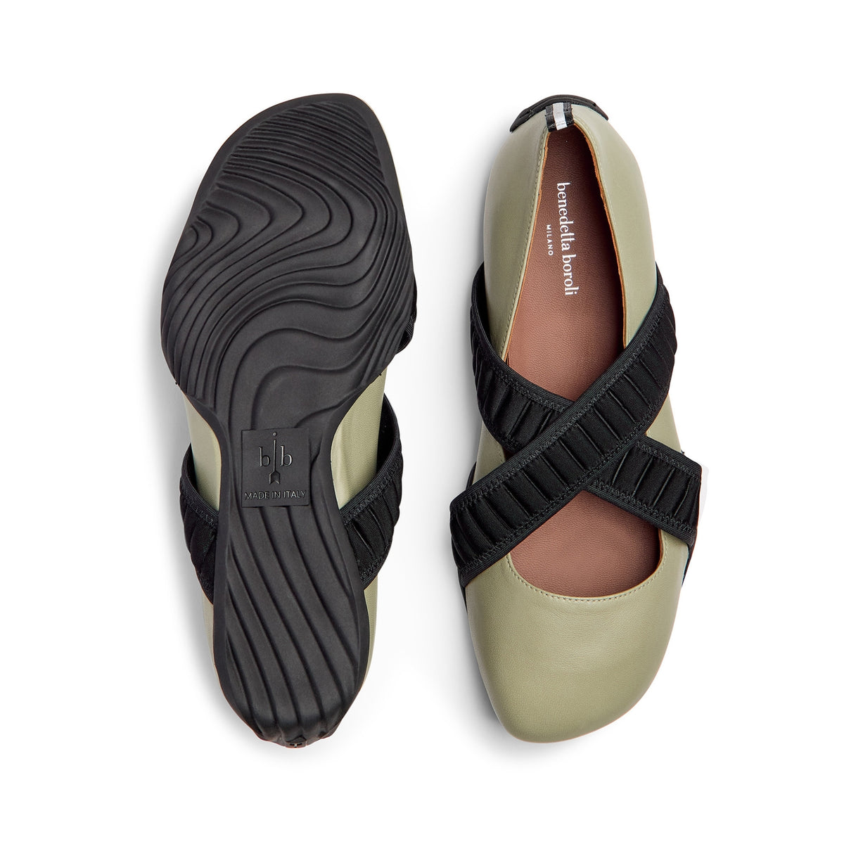 BENEDETTA BOROLI - Sneakerina Bianca Sage, buy at DOORS NYC