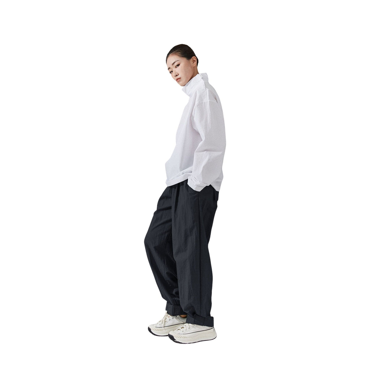 Oct-Prism Hem Balloon Pants
