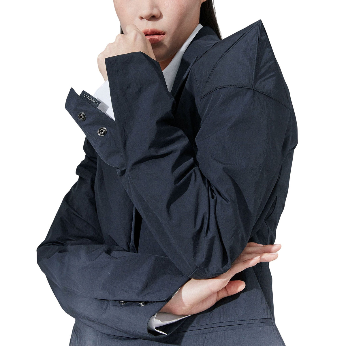 Tri-Horn Sleeve Sculpted Jacket