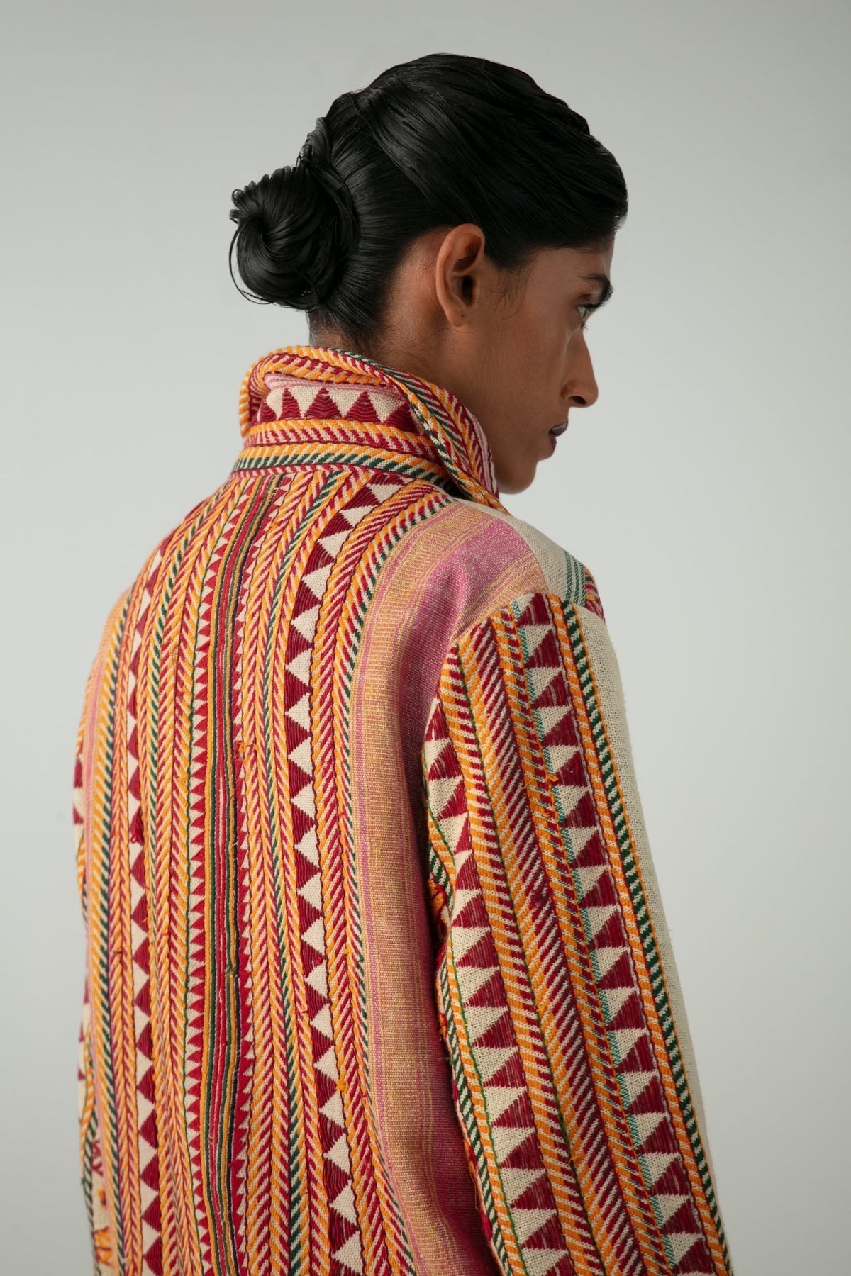 BOITO - Embroidered Dongria Unisex Shirt in Natural Cotton, buy at DOORS NYC