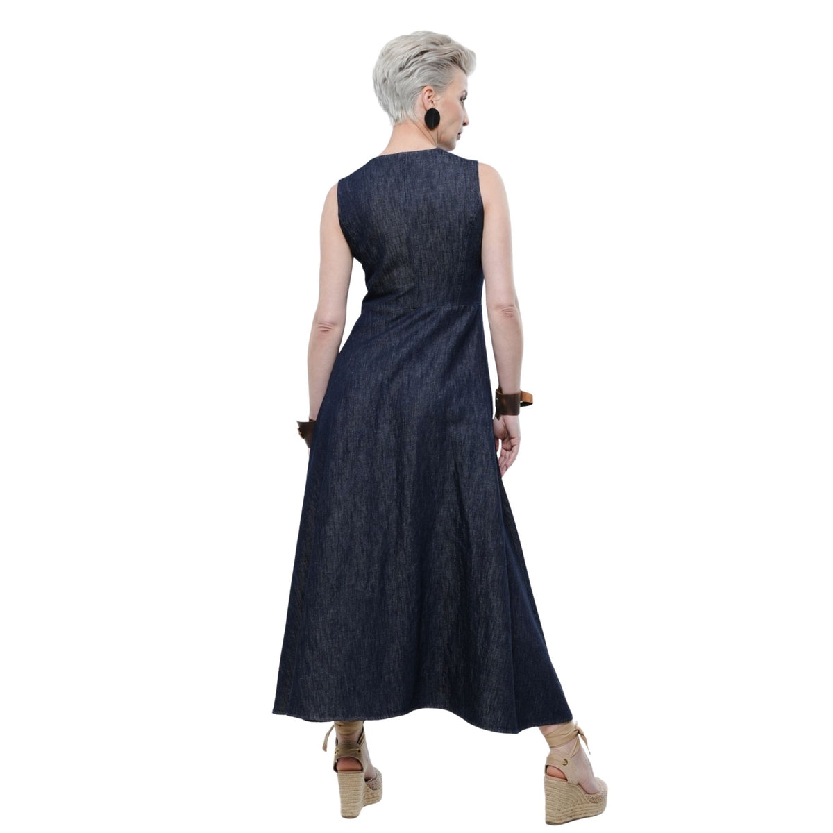 Denim Maxi Dress | PR Sample