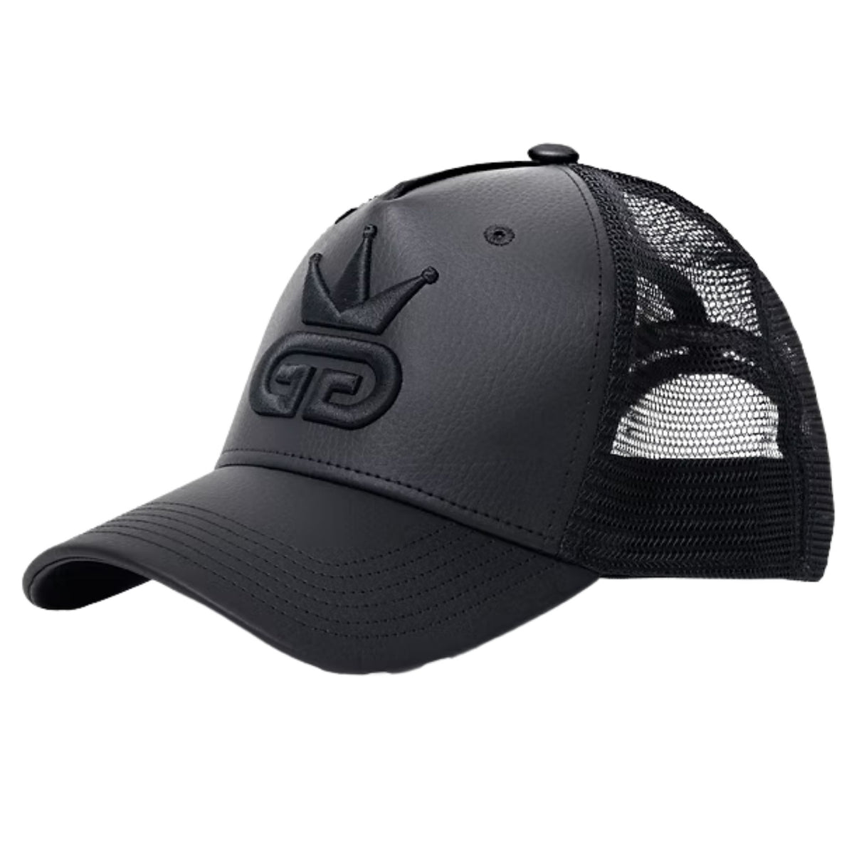 All Black Vegan Leather Hat