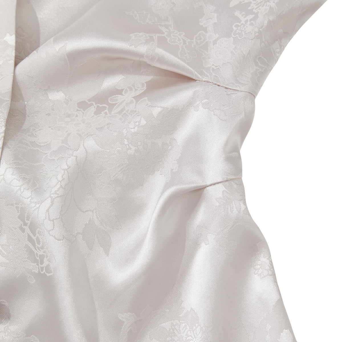 White V-Neck Hanfu Blouse