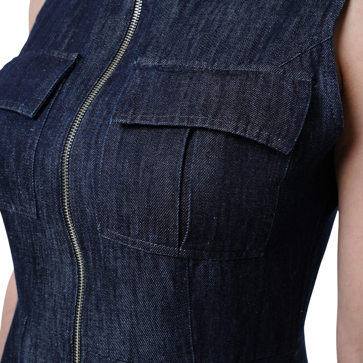 Denim Maxi Dress | PR Sample