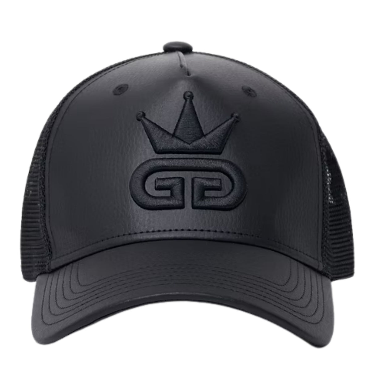 All Black Vegan Leather Hat