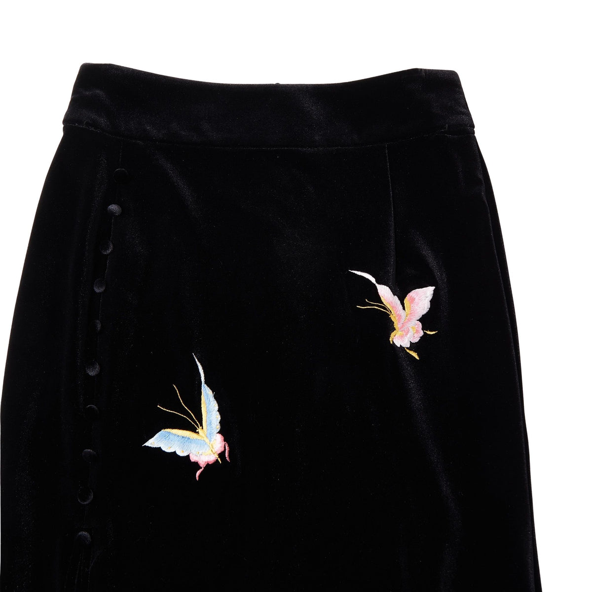 Black Colored-Butterfly Fishtail Skirt