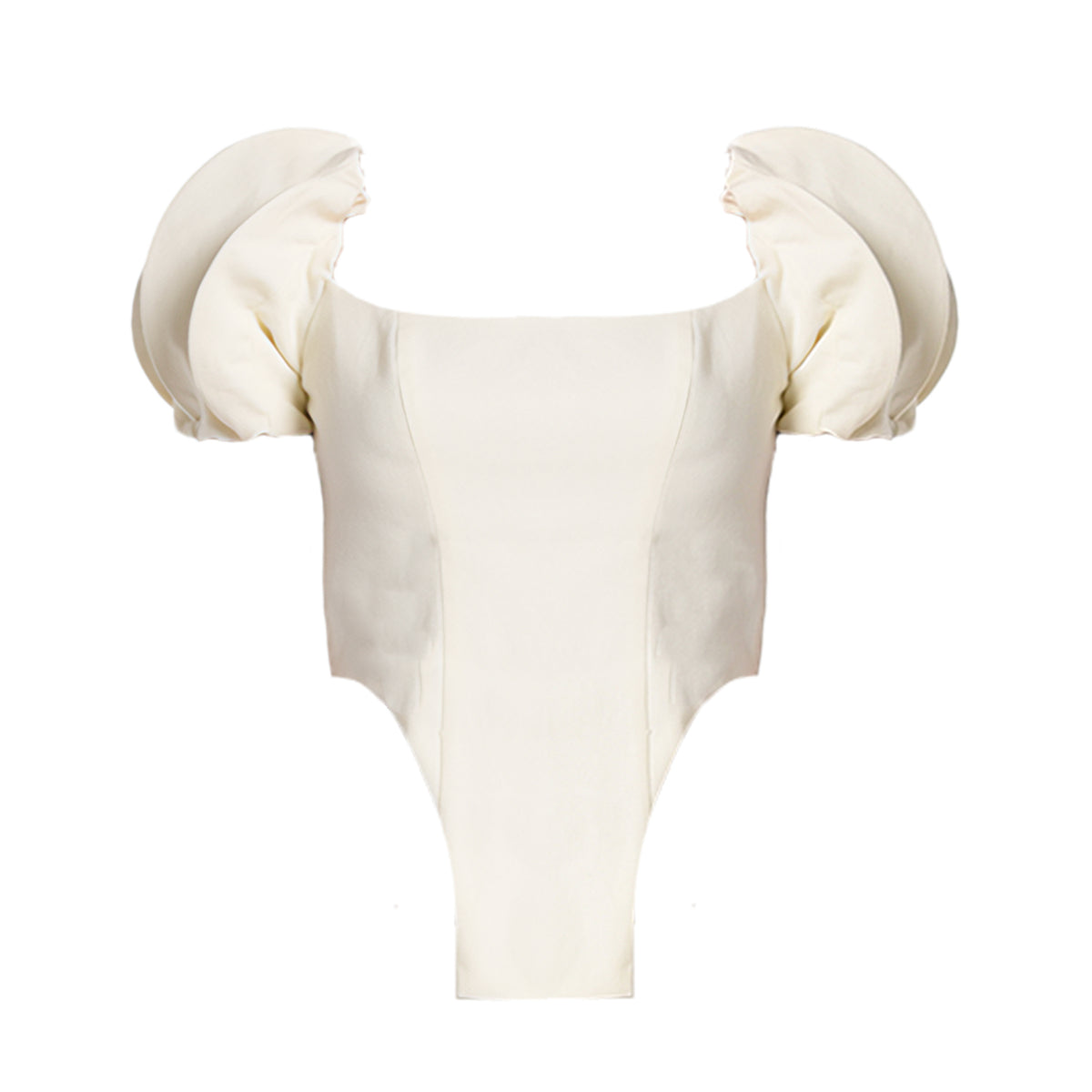 28NATELIER - White Puff-Puff Top, PR Sample at DOORS NYC PR showroom