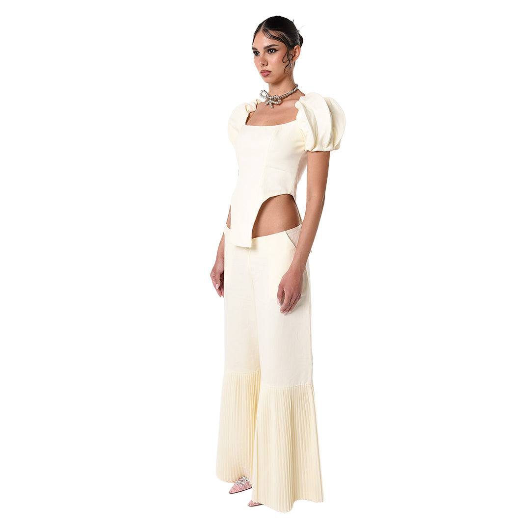 28NATELIER - White Puff-Puff Top, buy at DOORS NYC