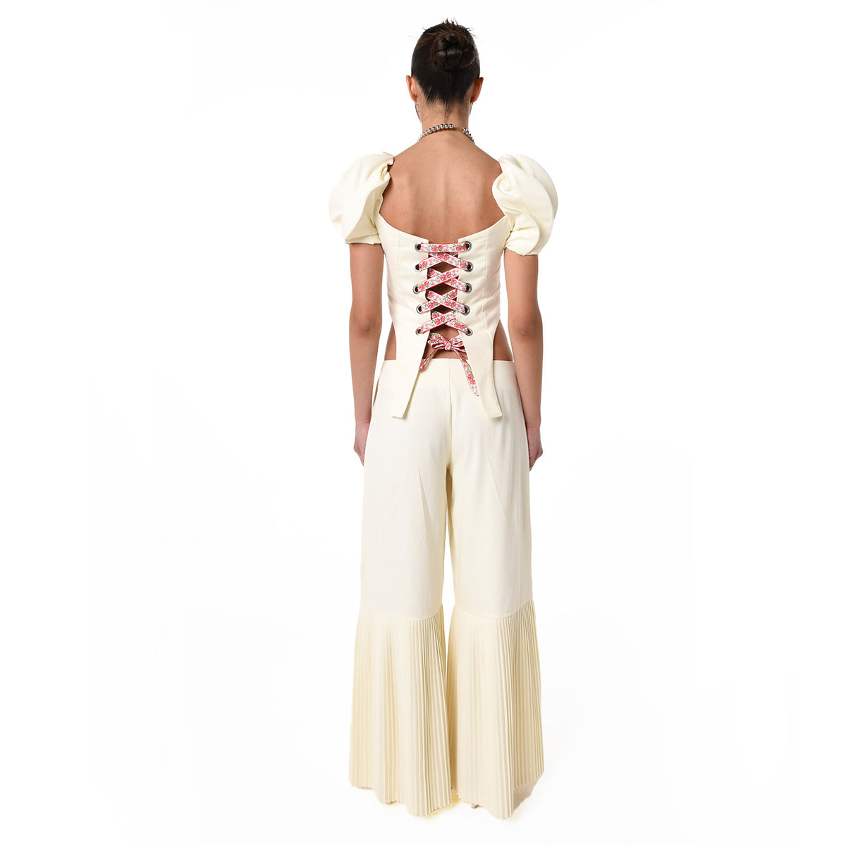 28NATELIER - White Puff-Puff Top, PR Sample at DOORS NYC PR showroom