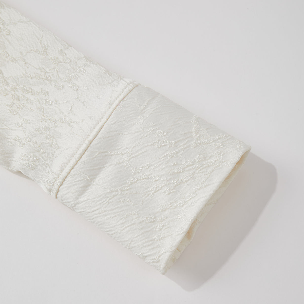 White Asymmetrical Cropped Blazer