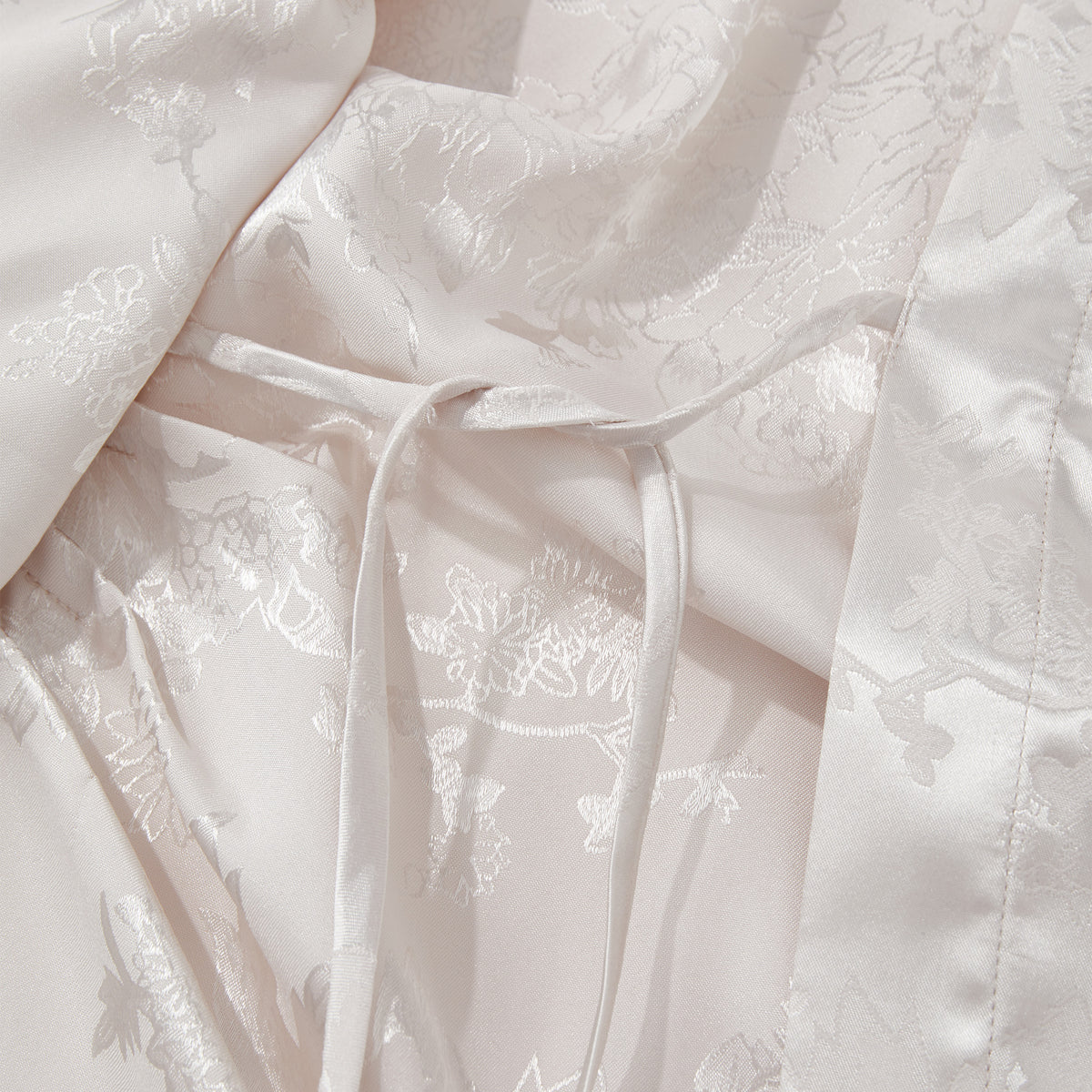 White V-Neck Hanfu Blouse