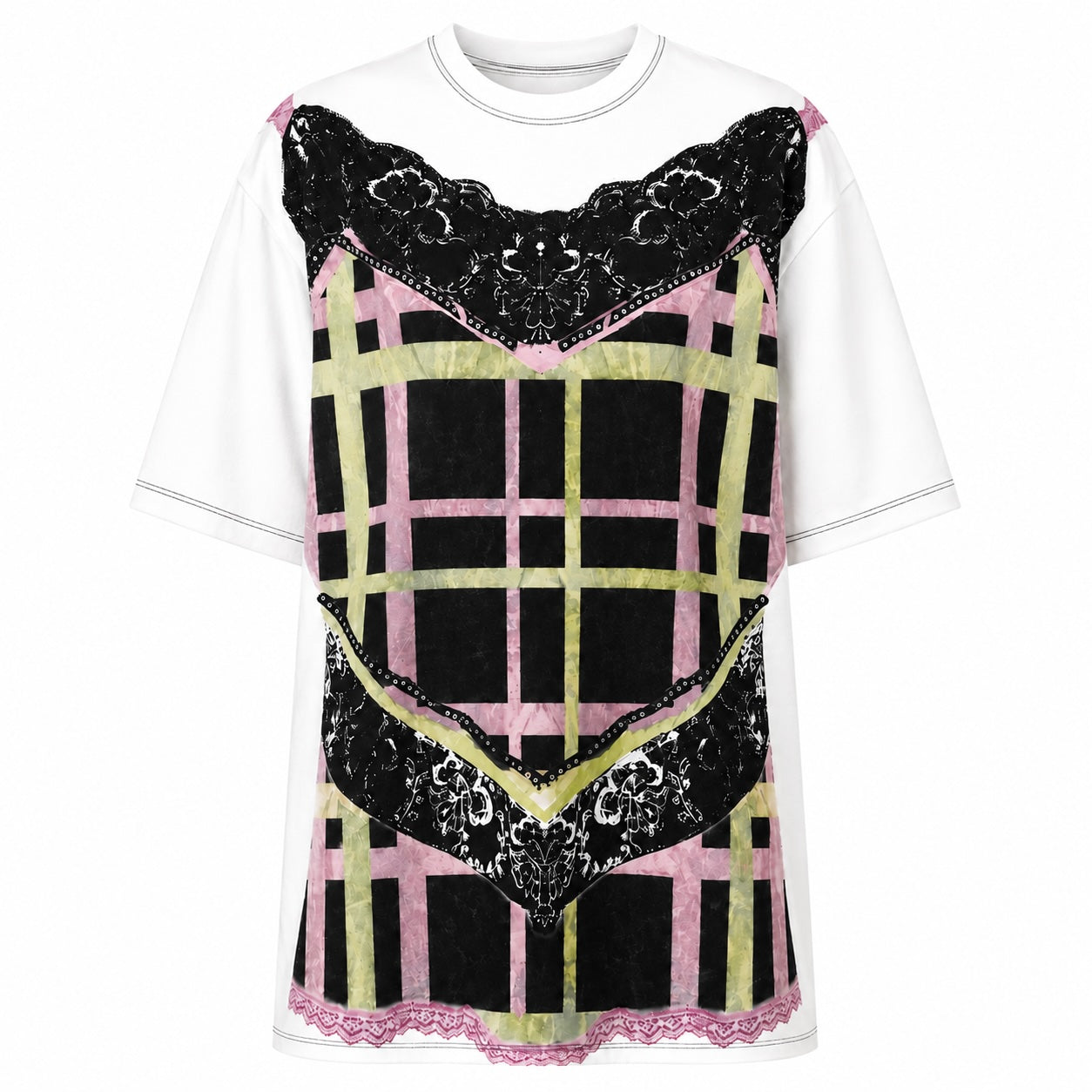 PAPER DOLLS - White Graphic T-Shirt, buy at DOORS NYC