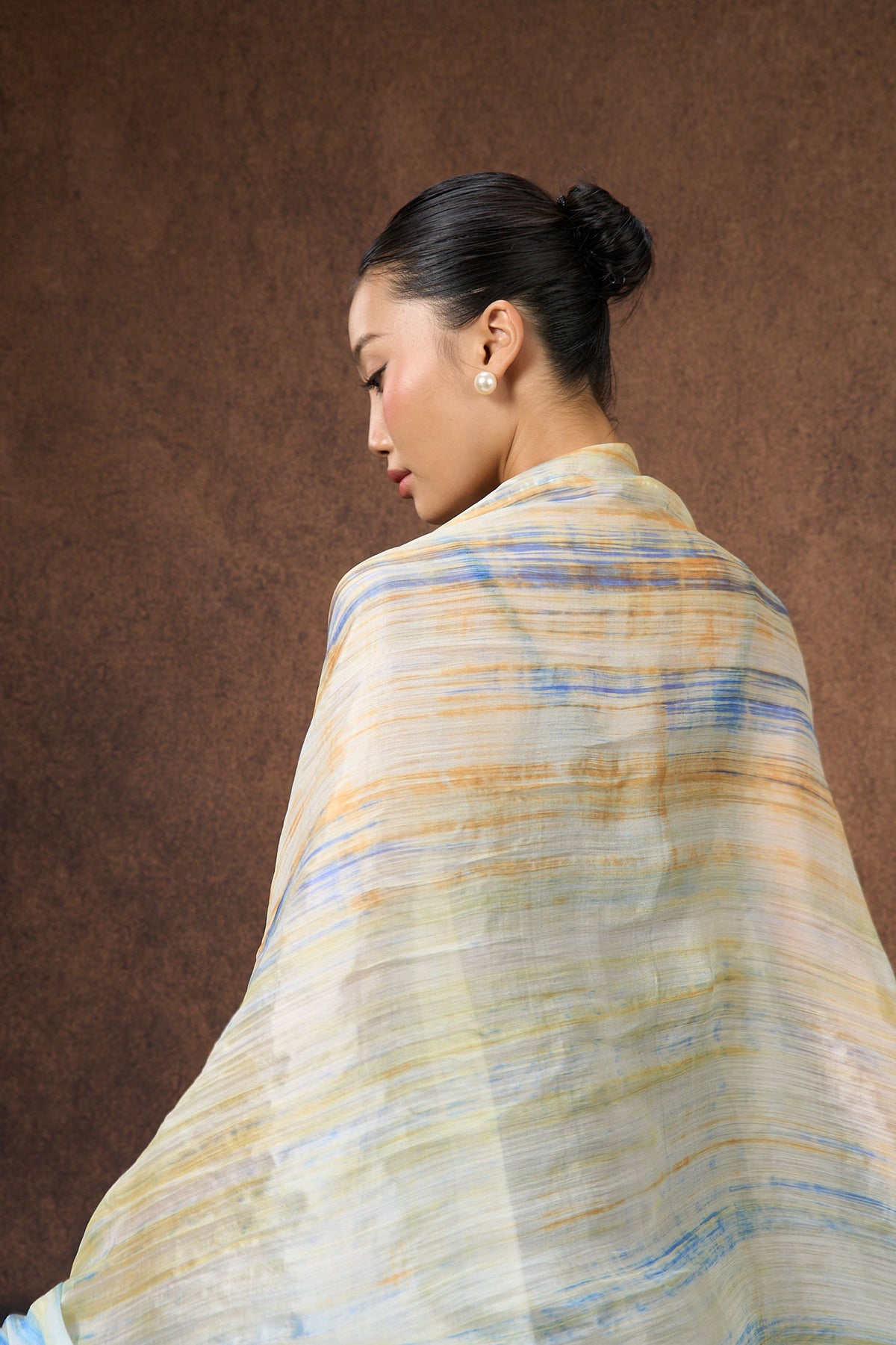 Yellow Brushstroke Scarf
