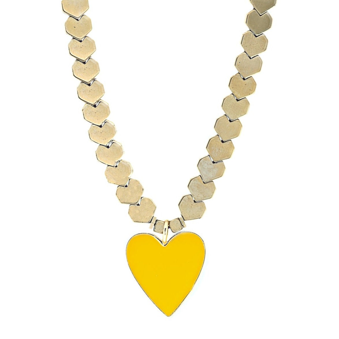 EBRU JEWELRY - Yellow Heart Necklace, buy at DOORS NYC