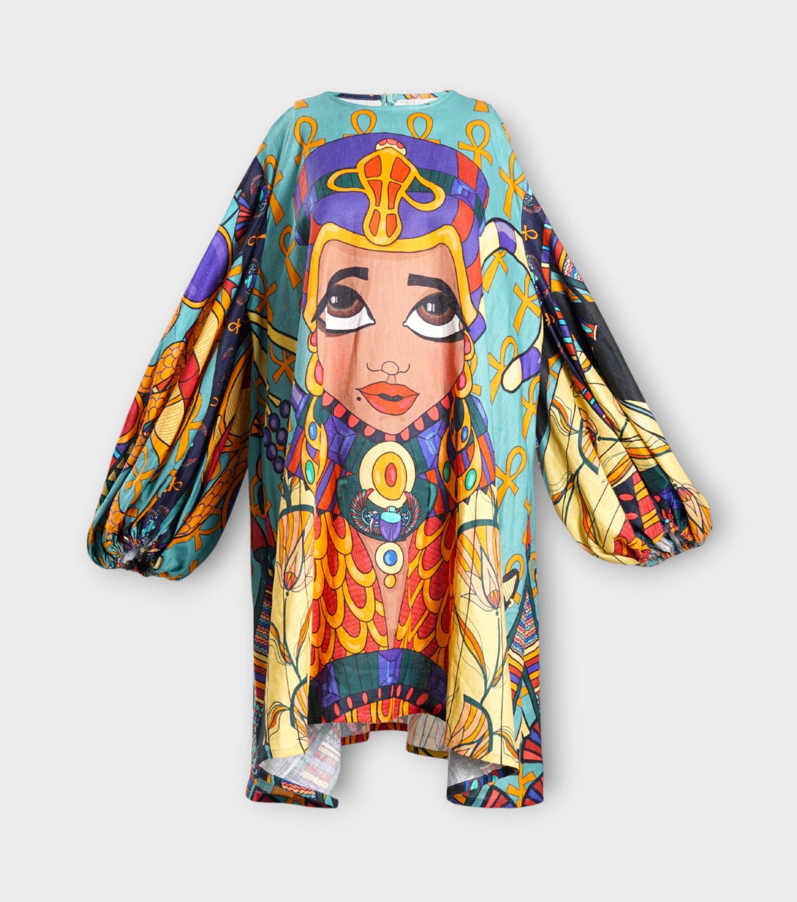 A-Line Balloon Sleeve Ladia Dress | PR Sample