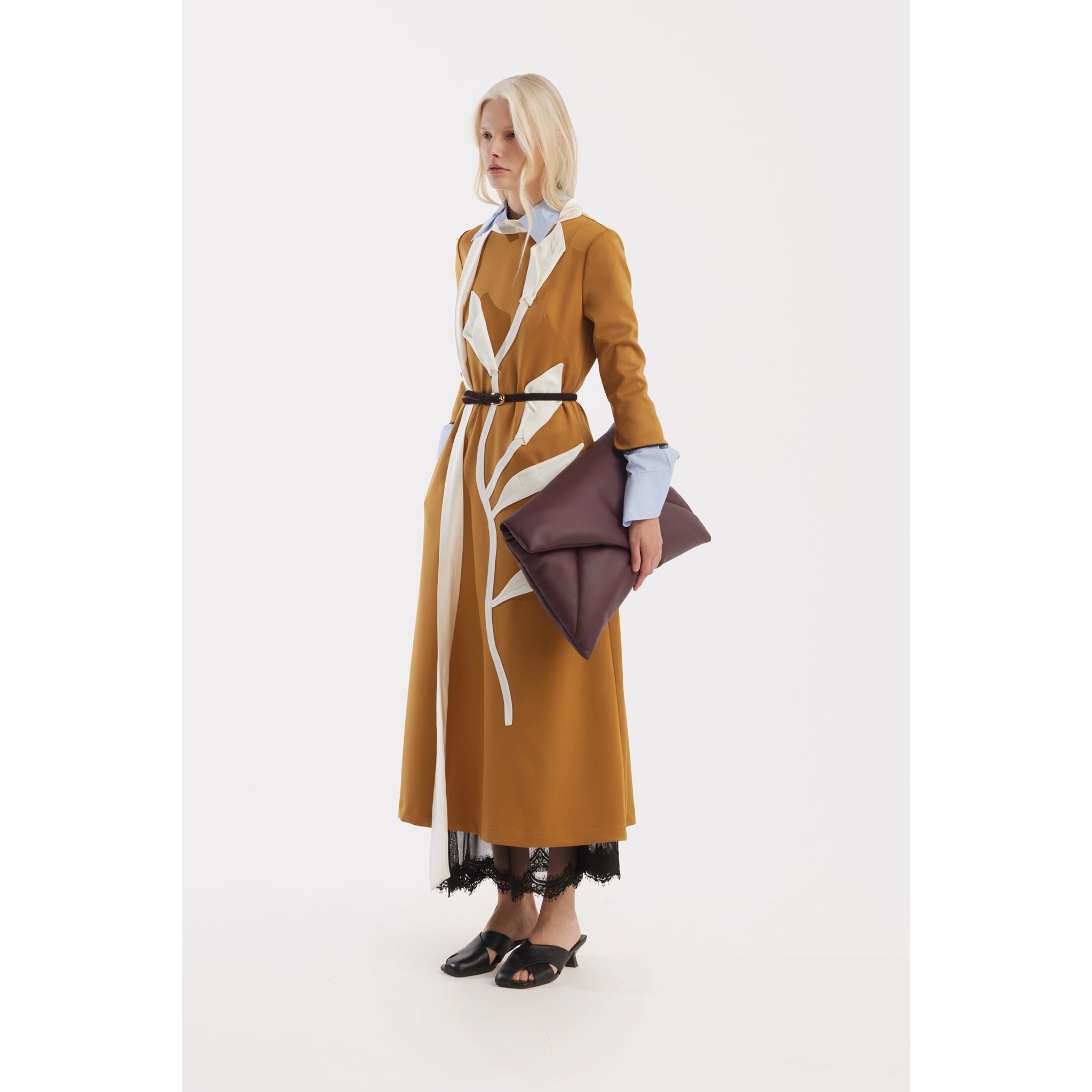 mustard fitted dress Mulberry Street Maxi Dress - Mustard