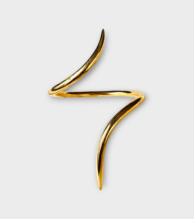 Inca Cuff Bracelet | Brass Gold