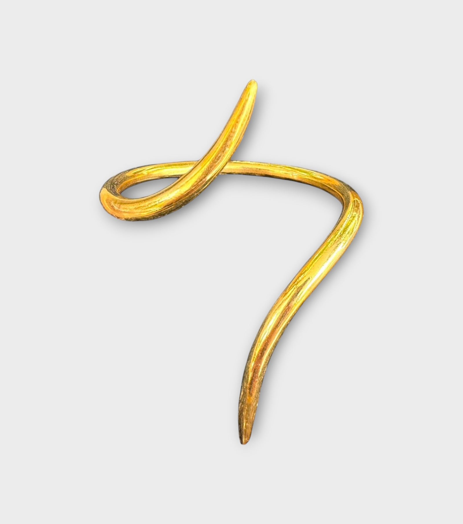 The Hug Boyfriend Cuff Bracelet | Brass Gold