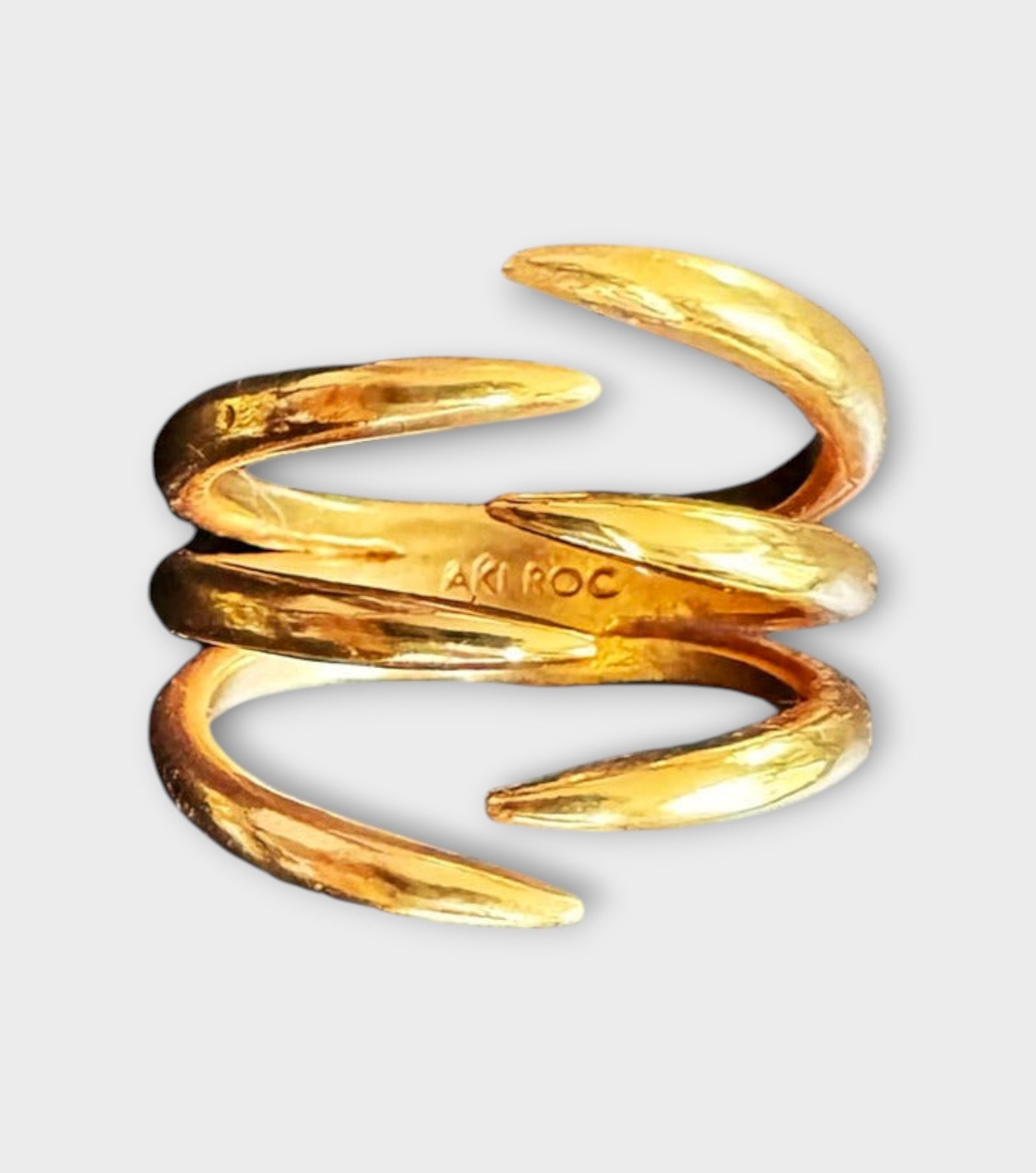The Hug Ring Trio | Brass Gold
