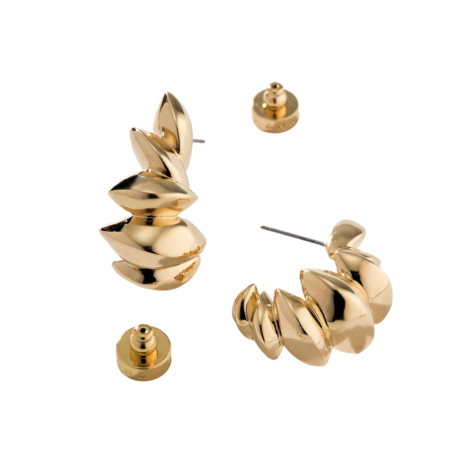 ANNA PRATA - Gold Trama Hoop, buy at DOORS NYC