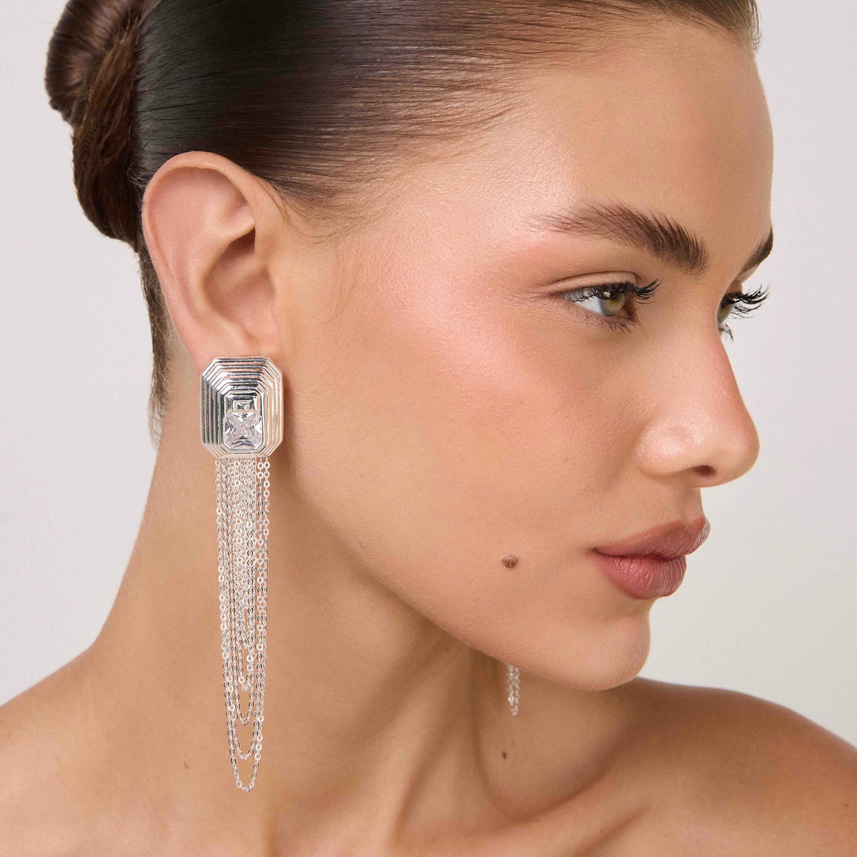 ANNA PRATA - Silver Lumier Earring, buy at DOORS NYC
