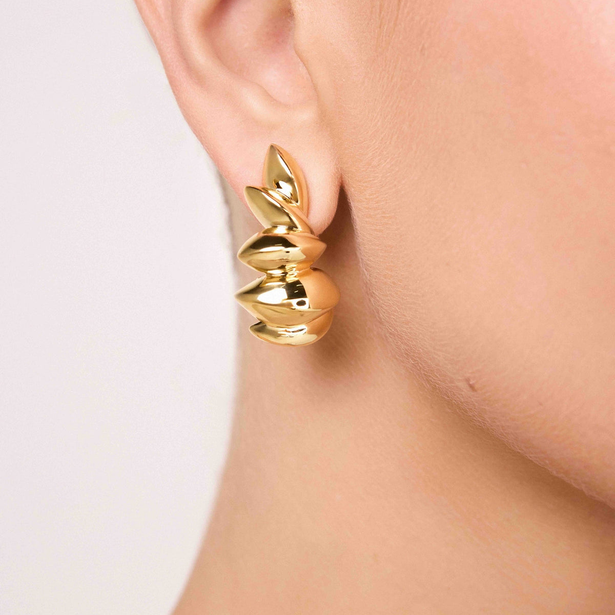 ANNA PRATA - Gold Trama Hoop, buy at DOORS NYC