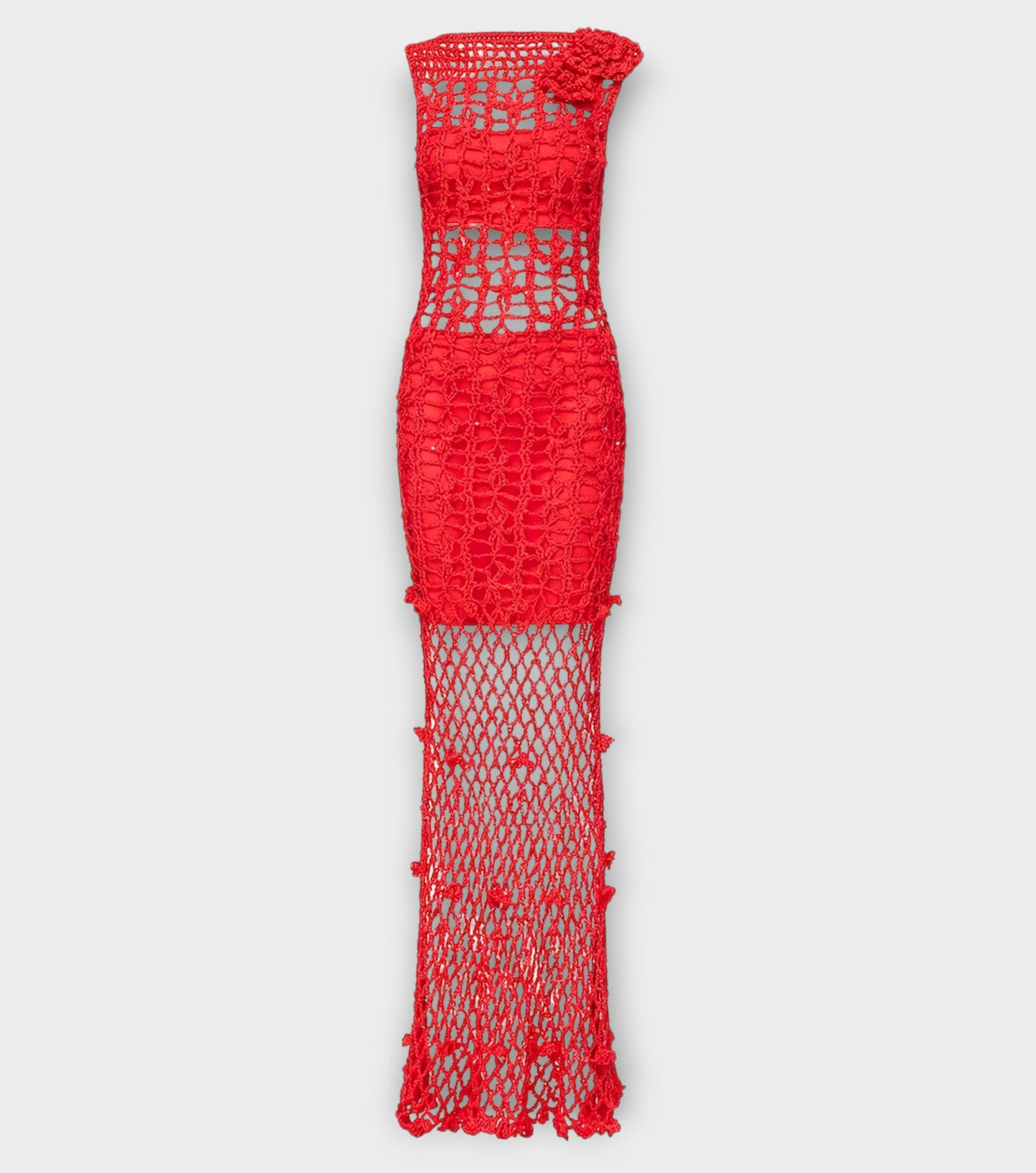 Cherry Handmade Maxi Crochet Dress