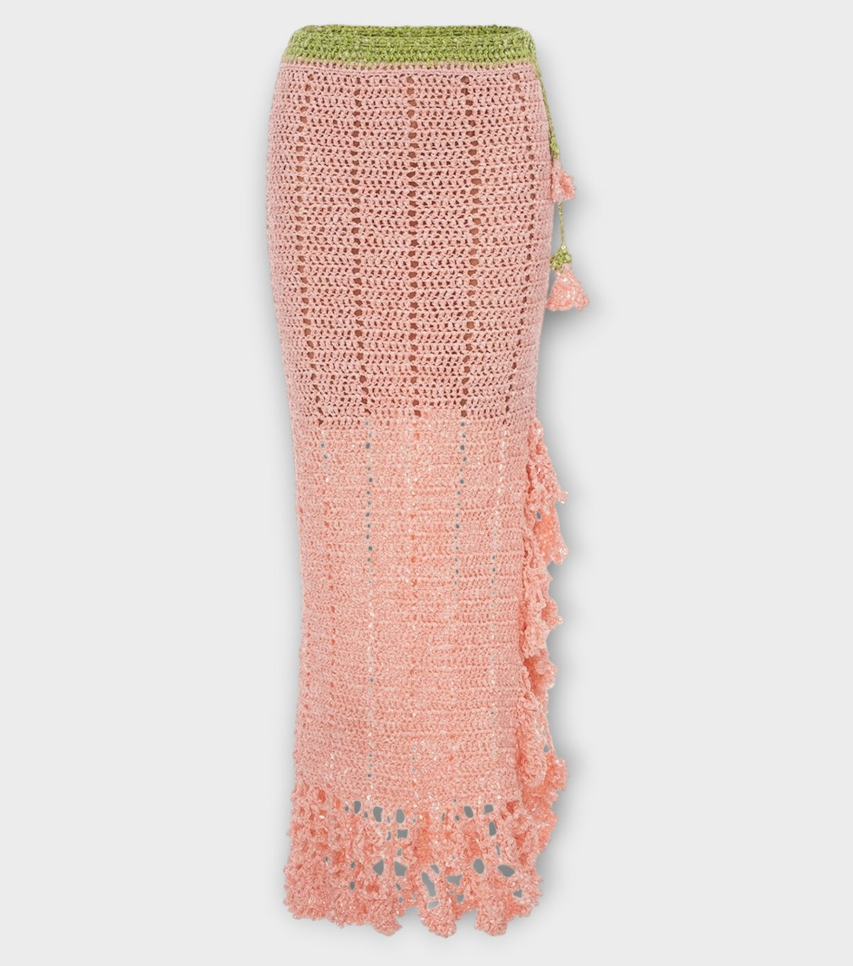 Chrysanthemum Handmade Crochet Skirt | Pink