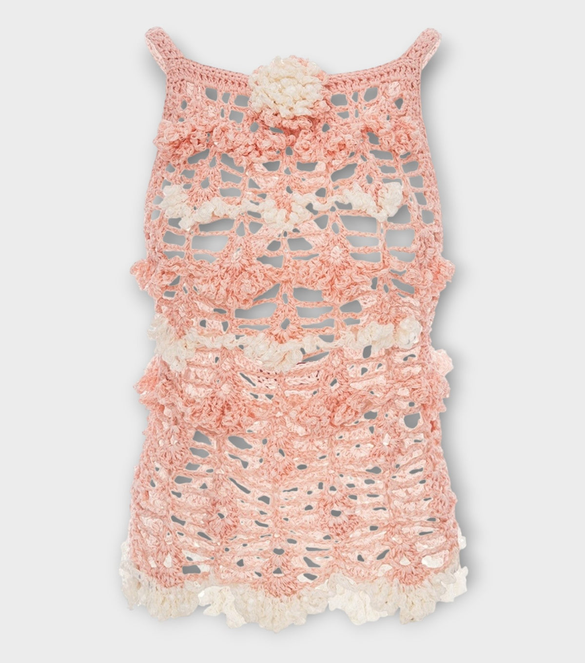 Chrysanthemum Handmade Crochet Top | Pink