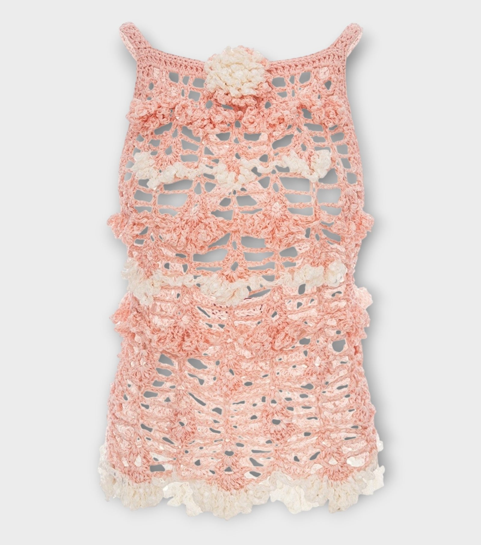 Chrysanthemum Handmade Crochet Top | Pink