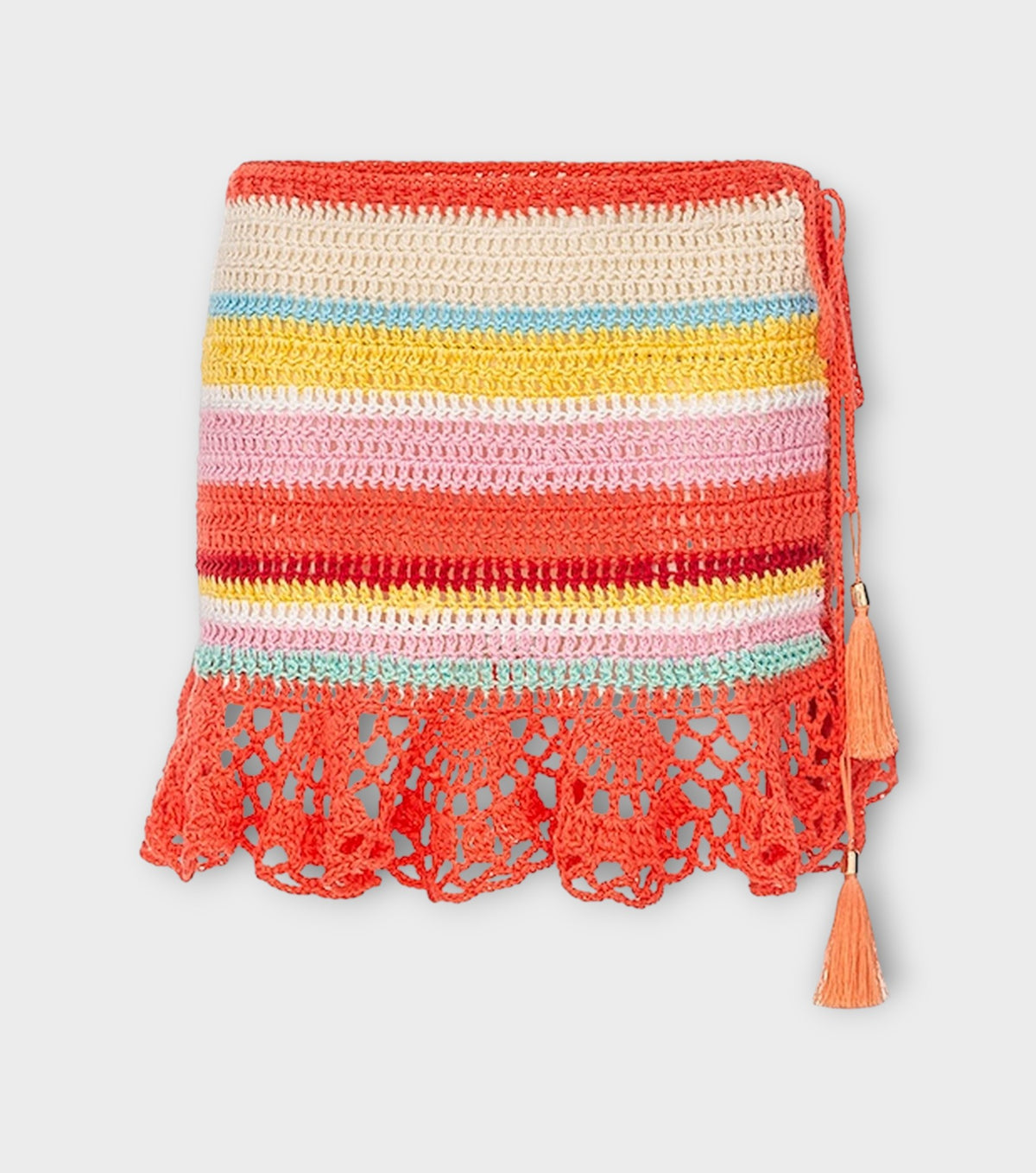 Coral Reef Handmade Crochet Mini Skirt