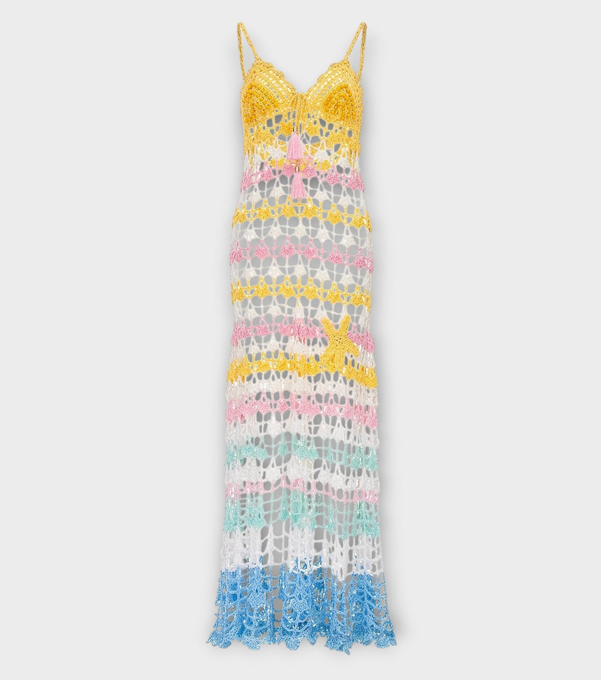 Flower Marine Handmade Maxi Crochet Dress