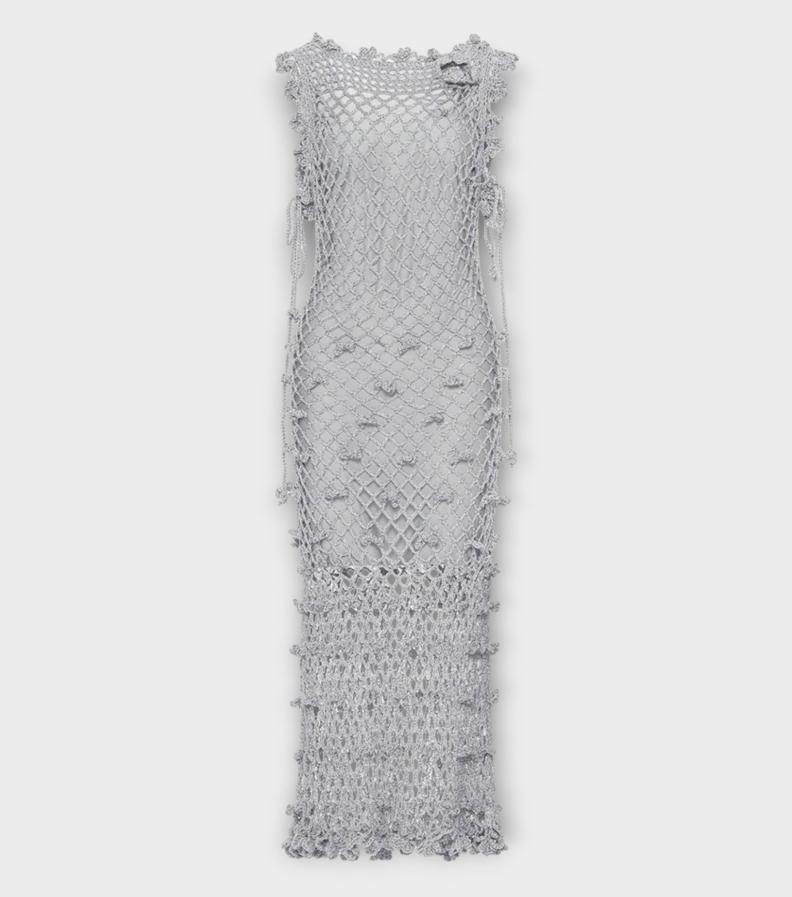 Sofia Silver Handmade Crochet Dress