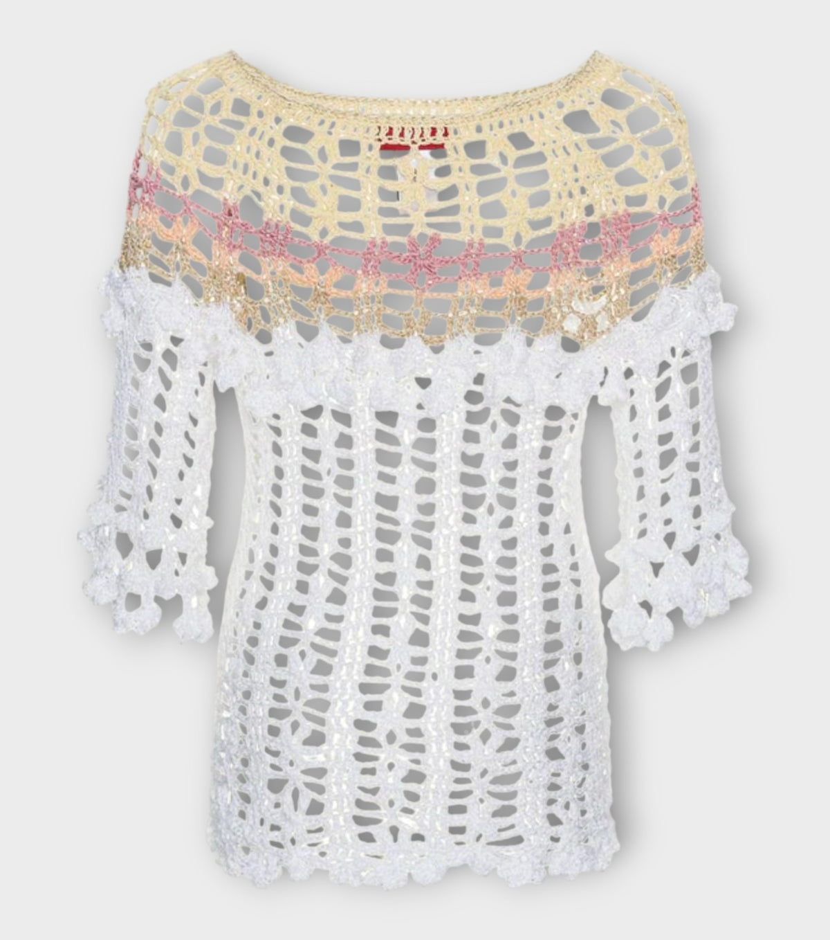 Vanilla Multicolor Handmade Crochet Top