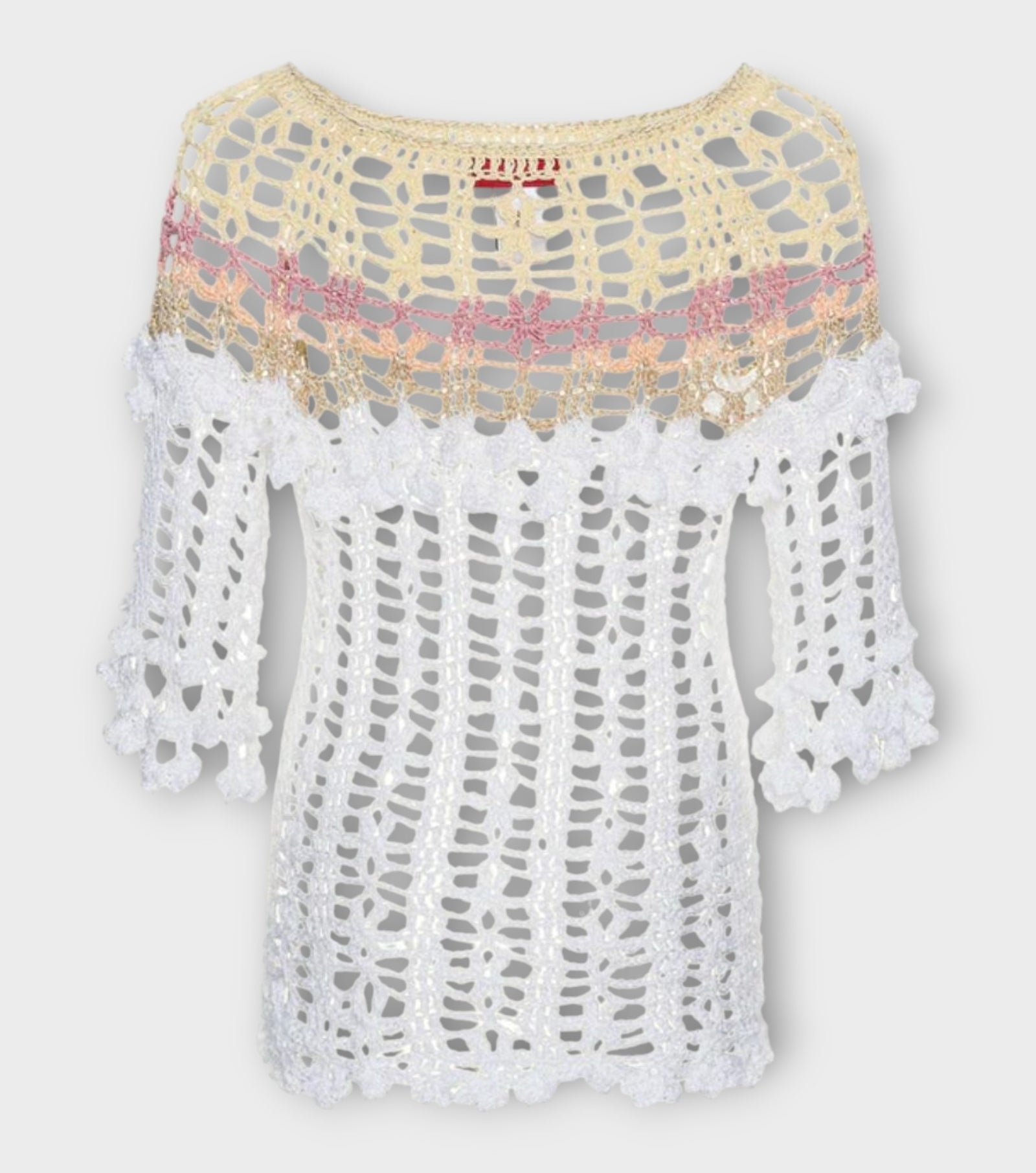 Vanilla Multicolor Handmade Crochet Top