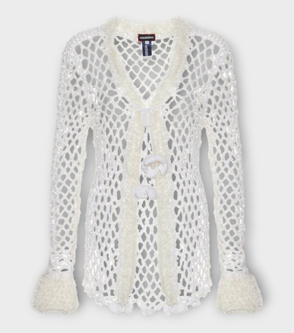 Vanilla White Handmade Crochet Shirt