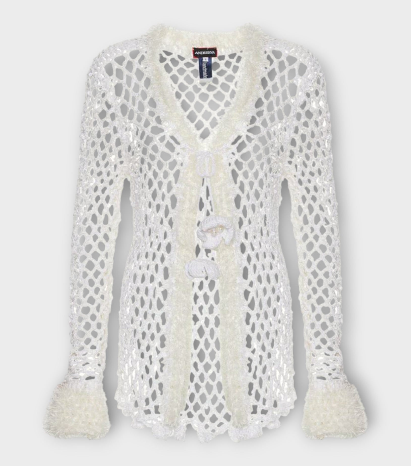 Vanilla White Handmade Crochet Shirt