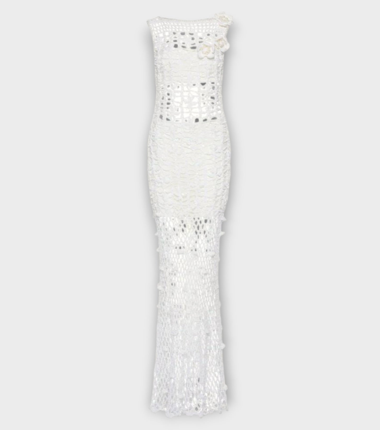 White Vanilla Handmade Maxi Crochet Dress
