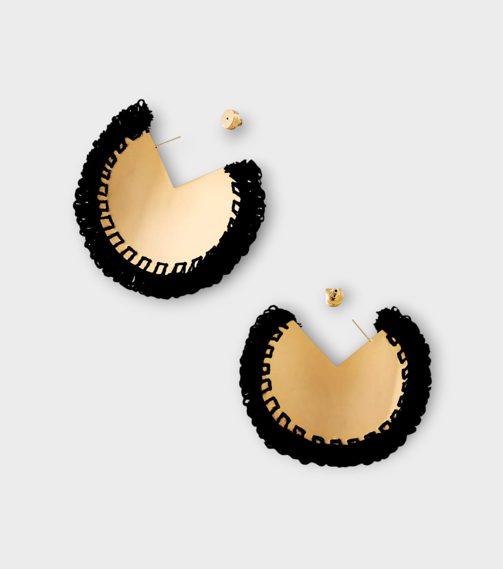 Gold Solare Hoops - Duna Collection