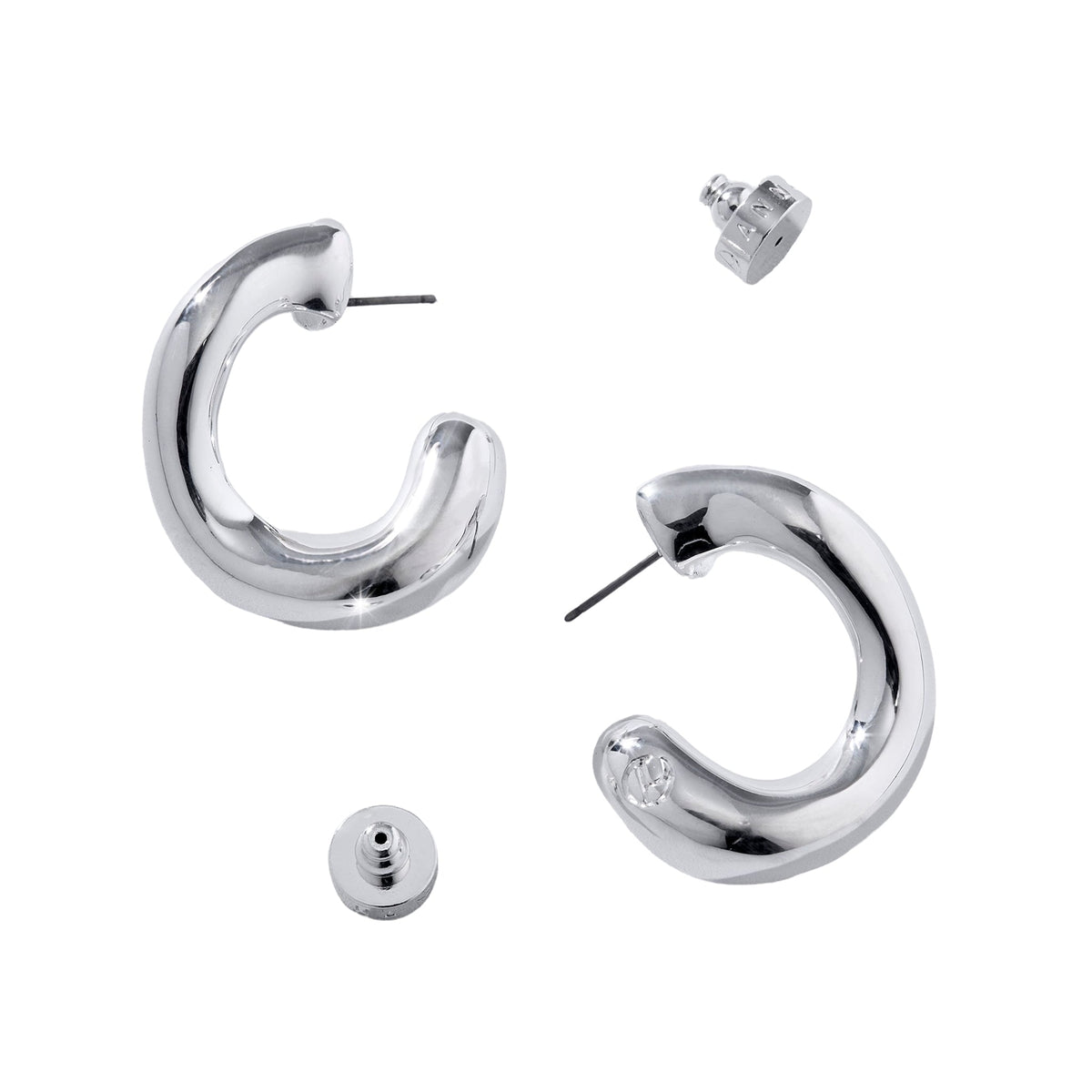 ANNA PRATA - Silver Marea Hoop, buy at DOORS NYC