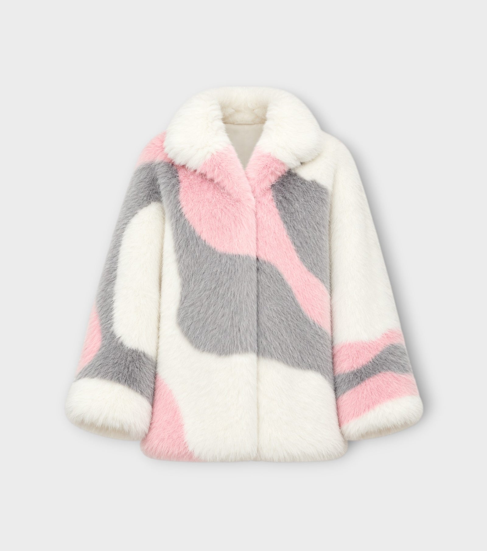 Samantha Snow Hare Faux Fur Coat | PR Sample