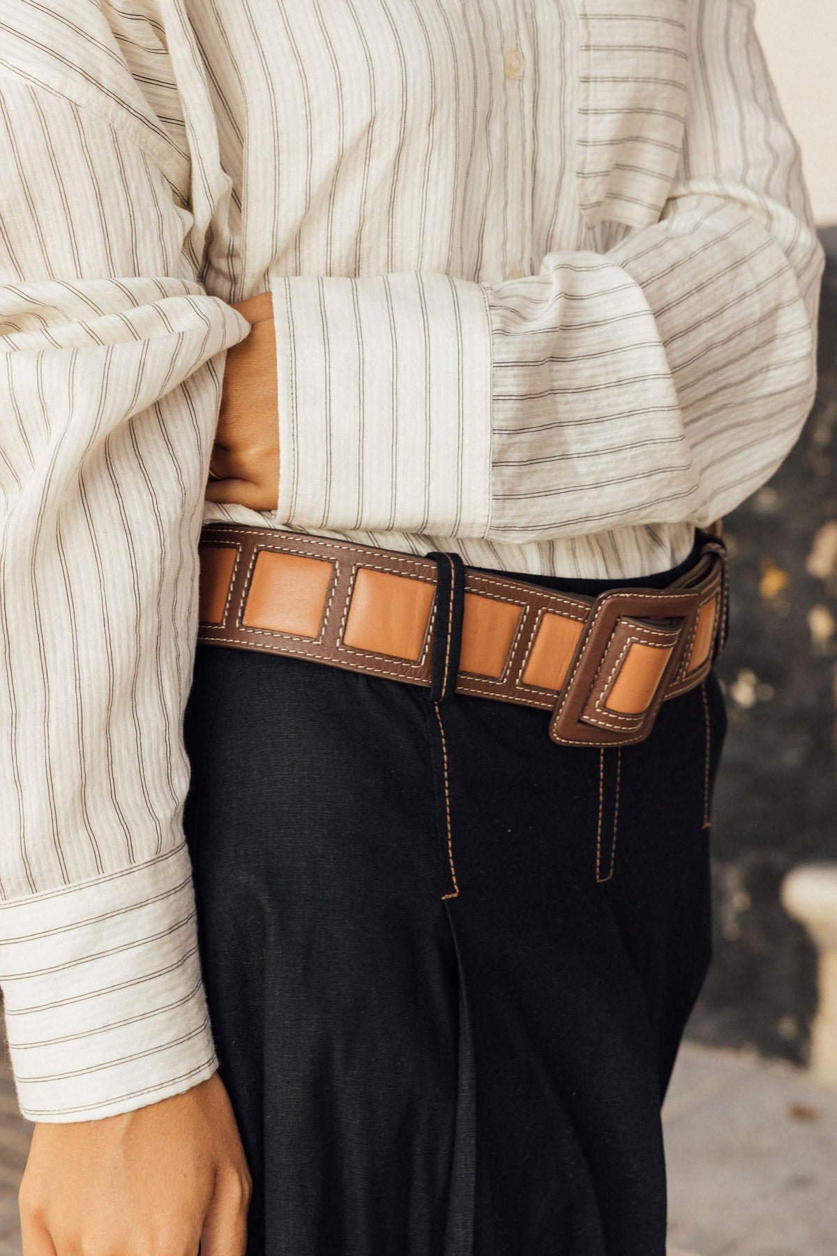 MAESE PLACE - Belt Roda Brown, buy at DOORS NYC