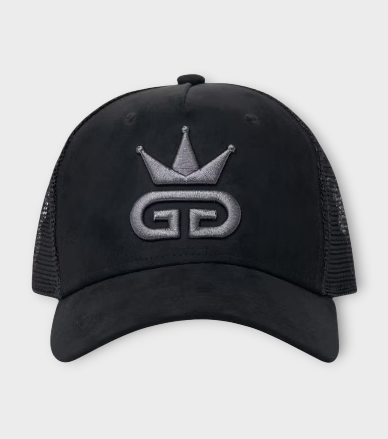 Black Suede Mesh Hat