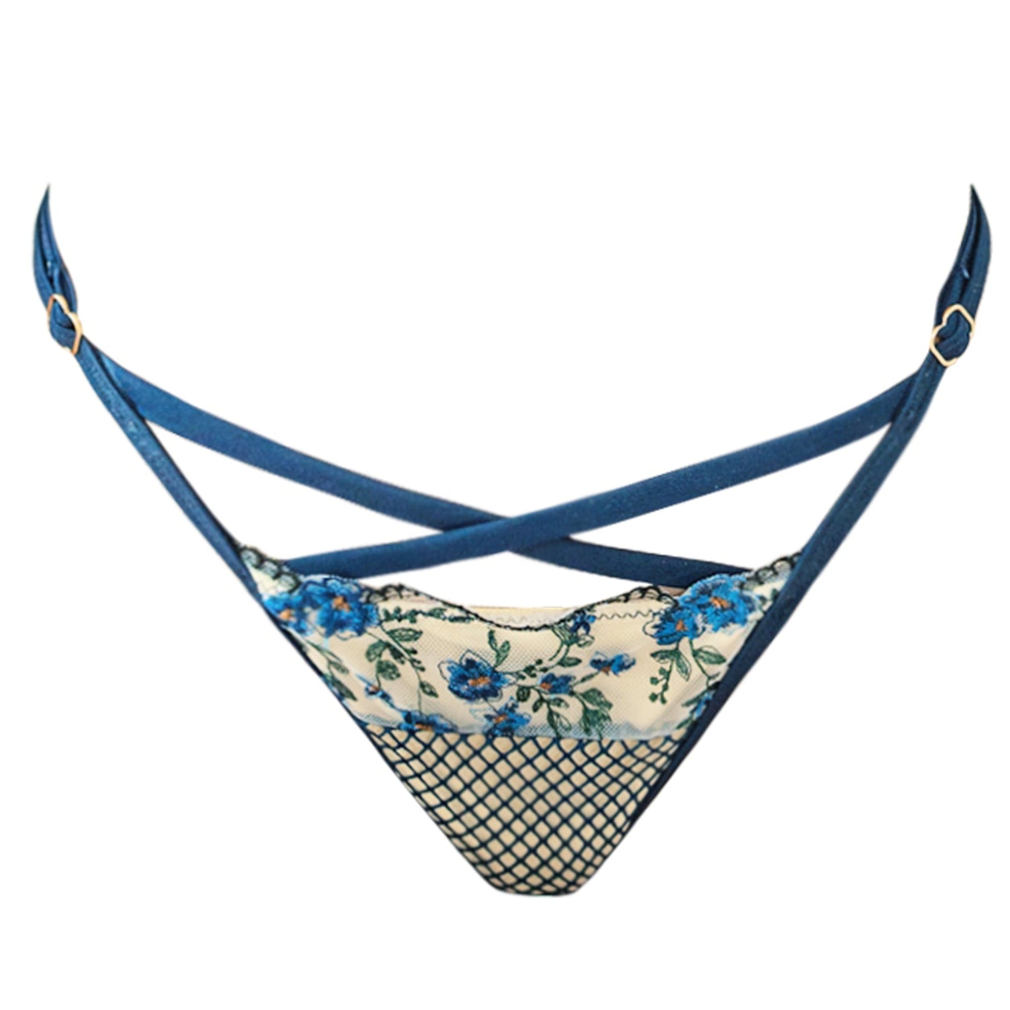 Bluebell in Navy Lace Bottom